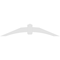 Ekena Millwork Archdale Architectural Grade PVC Gable Bracket, 72"W x 15"H x 2"D x 6"F, 5/12 Pitch GBP072X15X0206ARC00 - alternate 3